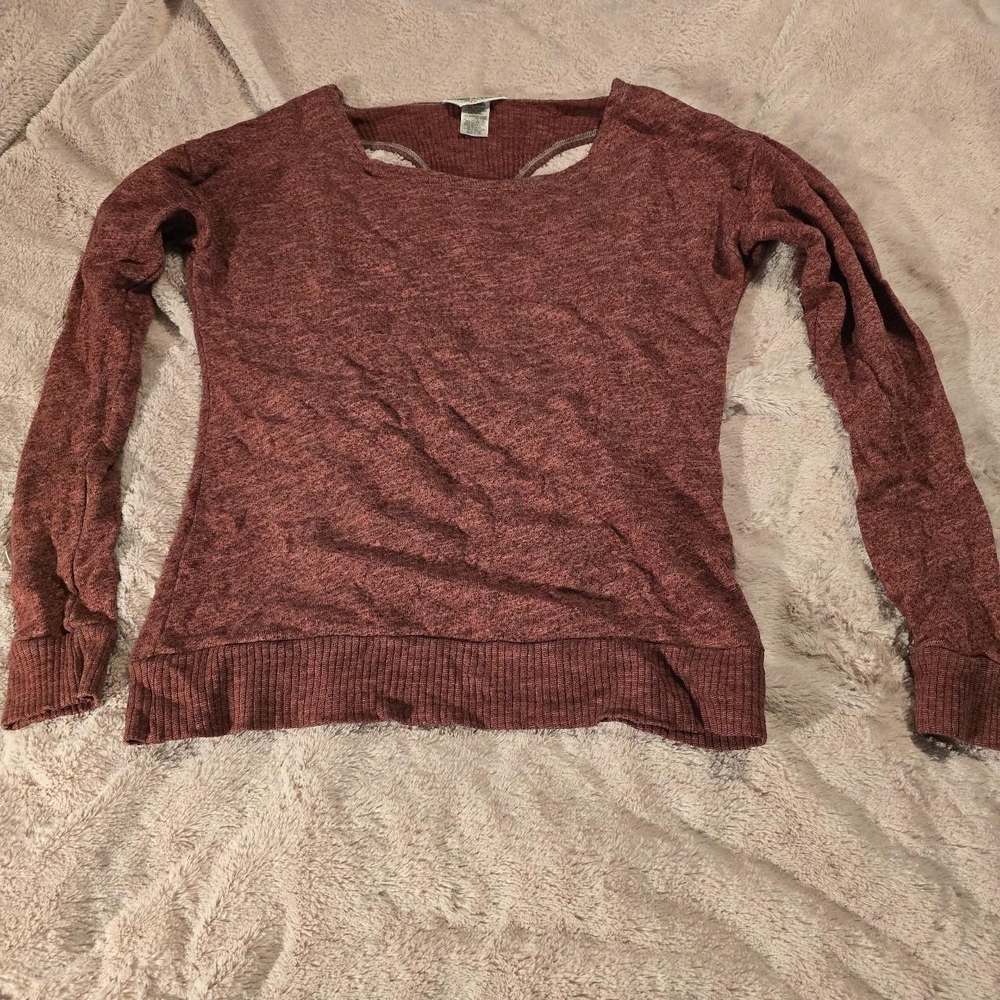 Hard Tail Burgundy Knit Top